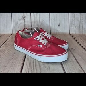 Vans Era Men's Size 13 Red Canvas Casual Skateboarding Shoes